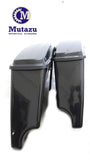 4.5" Unpainted Extended Hard Saddlebags for 94-2013 H-D Touring