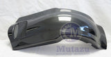 Mutazu Black Pearl Extended Stretched Fender Overlay fits Harley Touring  Bagger