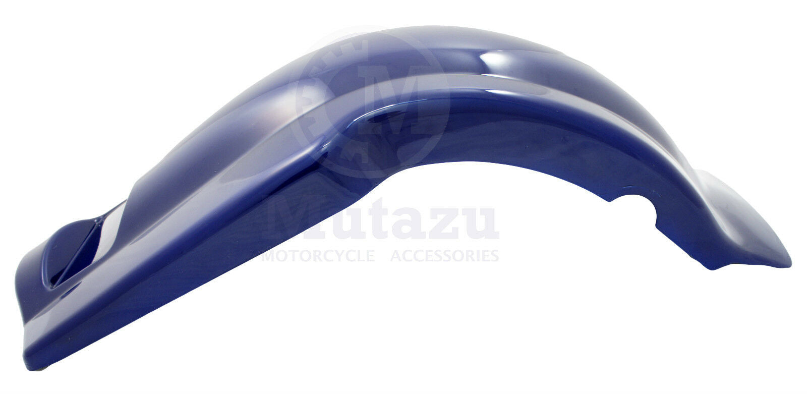 Mutazu Cobalt Blue Extended Stretched Fender Overlay fits Harley