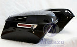 Mutazu Complete Vivid Black Hard Saddlebags for 2014 & Up Harley Touring FLH FLT