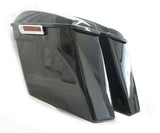 Mutazu 4.5" No cut Out Extended Stretched Saddlebags for 14-up Harley Touring