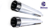 MUTAZU 4.5" Roaring Series MF-02-45-CB Slip-On Mufflers Exhaust for 1995-2016 Harley Touring