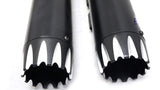 Mutazu 4" Roaring Black MF-03N-BB Slip-On Mufflers Exhaust 17-UP Harley Touring