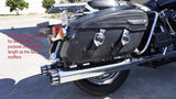 Mutazu 4" Roaring Black MF-03N-BB Slip-On Mufflers Exhaust 17-UP Harley Touring