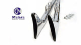 Mutazu 42" Fishtail Fish tail Exhaust Slip On Mufflers 1995-16 Harley Touring