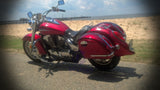 Universal MU Hard Saddlebags - Burgundy Red