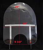 Mutazu 29" x 22" Detachable Windshield windscreen Harley Road King 1994-UP