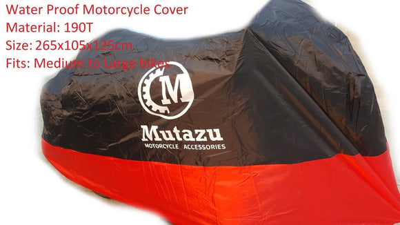 Mutazu XXXL Motorcycle Cover Harley Honda Suzuki Yamaha Kawasaki BMW Indian