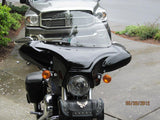 34" Universal Motorcycle Batwing Fairing w/ Windshield w/ Premium mounting brackets