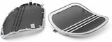 Mutazu Chrome Tri-Line Speaker Grills Cover Trim For Road Glide FLTRX 15-19