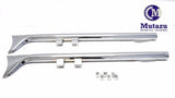 36" Chrome Fishtail None Baffle Exhaust Slip On Mufflers 1995-2016 for Harley Touring