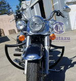 Mutazu Chrome Crash Bar Devil Custom Engine Guard for 1997 up Harley Touring