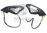 Rear view Mirrors LED Turn Signal Blinker for DUCATI 848 1098 1198 1098S/R 1198R