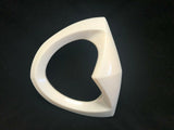 Unpainted  Mutazu Raw White Headlight Bad Boy Bezel Scowl for Victory Cross Country