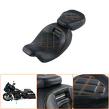 CVO Style Driver & Passenger Pillion Seat for Harley Touring FLHR FLHX FLTRX FLHTK 2009-2021 Models