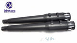 Competition 4" Black Megaphone MF-20AB Version 2.0 Slip-On Mufflers Exhaust 95-16