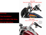 Demon Horns 1-1/2" Black 18" 16" 14" 12" Ape Hangers Handlebar for Harley Touring Softail Dyna Sportster