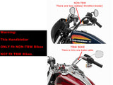 Demon Horns 1-1/2" Chrome 18" 16" 14" 12" Ape Hangers Handlebar for Harley Touring Softail Dyna Sportster