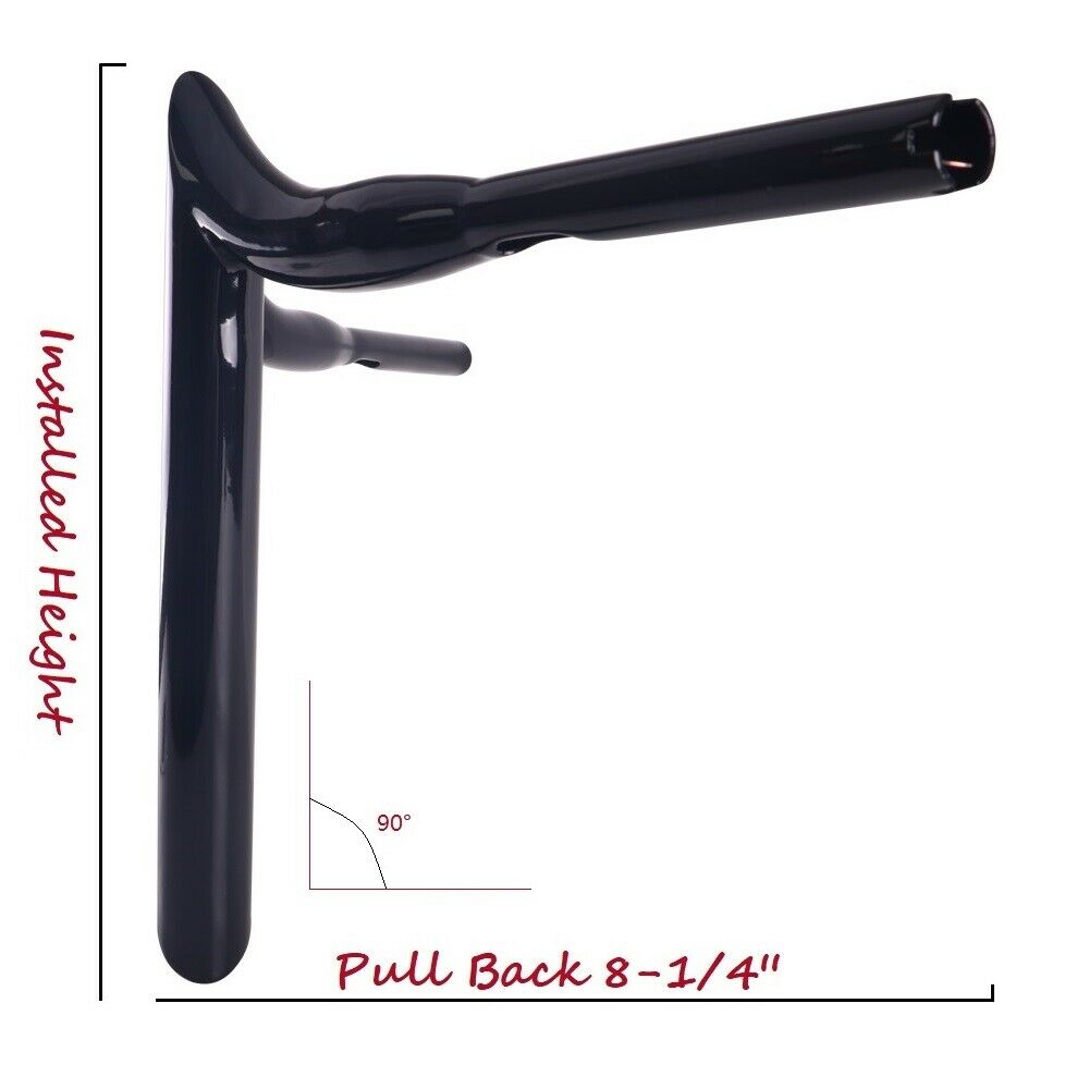 Demon Horns 1-1/2 Black 18 16 14 12 Ape Hangers Handlebar for Har –  Mutazu Inc.