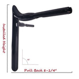 Demon Horns 1-1/2" Black 18" 16" 14" 12" Ape Hangers Handlebar for Harley Touring Softail Dyna Sportster