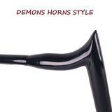 Demon Horns 1-1/2" Chrome 18" 16" 14" 12" Ape Hangers Handlebar for Harley Touring Softail Dyna Sportster