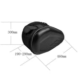 Motorcycle Expandable Saddle Bags Saddlebags W Rain Cover Carbon Fiber Look