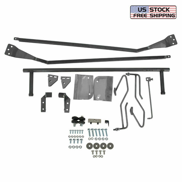 For 1953-1956 Ford F-100 Truck Hood Tilt Flip Kit Stainless Combo Conversion Kit***