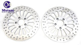 2Pcs Mutazu 11.8" Super Spoke Dual Front Brake Rotor Disc Harley Touring 2008-13