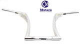 Mutazu Custom Chrome Ape Hanger Bars CHUBBY 1.25" Handlebars for Harley HD