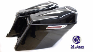 Complete Extended Saddlebags w/ 6.5" Sloped Speaker Lids for H-D Touring 2014 & Up