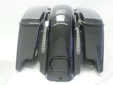 CVO Dual Cutout Stretched Extended Fender/ saddlebags w Speaker Lids set 2014 up
