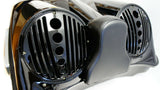 Mutazu Bagger Dual 8" Speaker Lid w/ Razor Tour Pak for 97-13 Harley Touring