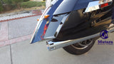 MUTAZU Black 4" Thunder VM-02-BB Slip On Mufflers Exhaust Victory Cross Country Road