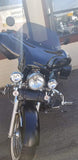 Mutazu 38" Blue Universal Motorcycle Cruiser Batwing Fairing w/Premium Hardware
