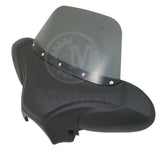 Universal Matte Black Batwing Fairing & Tinted Windshield with Premium Hardware