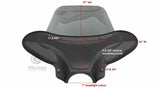 Universal Matte Black Batwing Fairing & Tinted Windshield with Premium Hardware